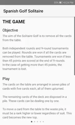 Spanish Golf Solitaire android App screenshot 6